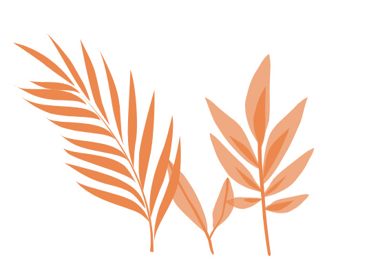 Feuilles orange